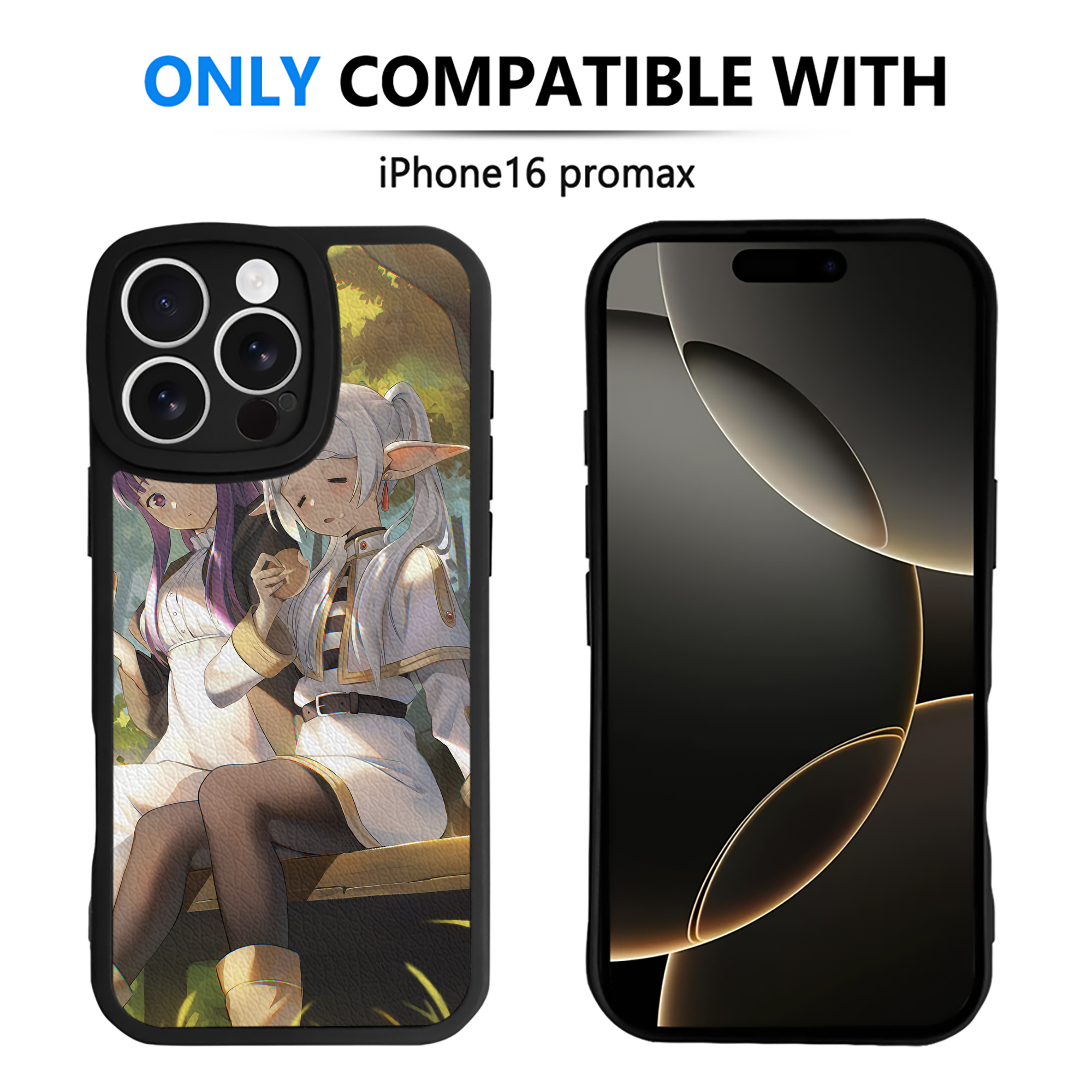 （画像用） 葬送のフリーレン Frieren 【iPhone 16シリーズ対応】シリコンスマホケース（レザー調） 材質：シリコン